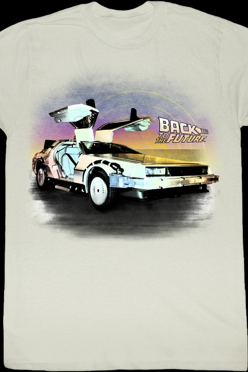 DeLorean Open Doors Back To The Future T-Shirtmain product image
