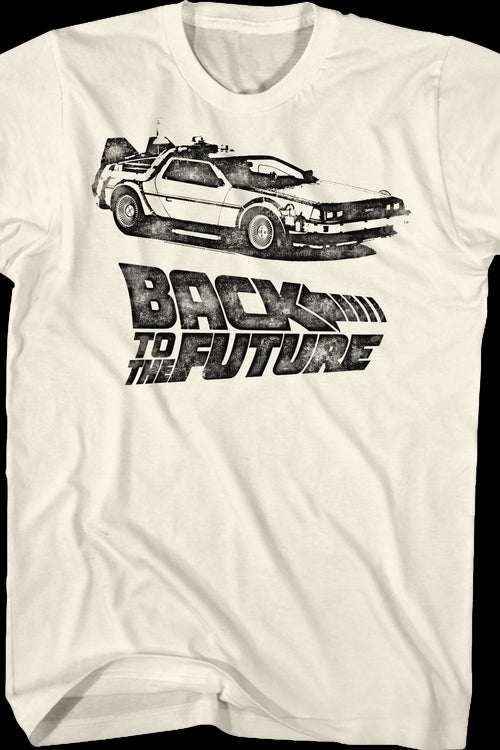 DeLorean Sketch Back To The Future T-Shirtmain product image