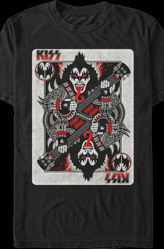 Demon Playing Card KISS T-Shirt