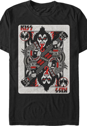 Demon Playing Card KISS T-Shirt