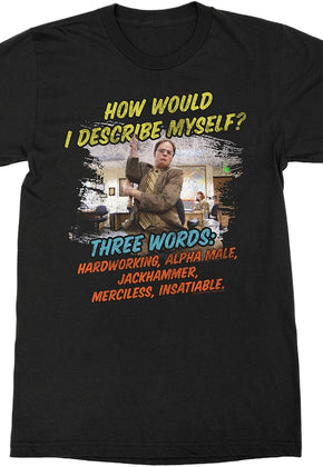 Describe Myself The Office T-Shirt