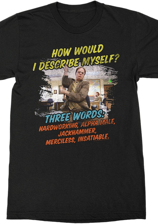 Describe Myself The Office T-Shirt - main product image