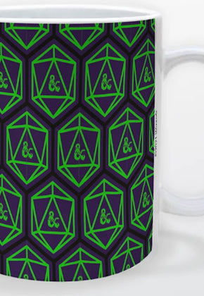 Dice Pattern Dungeons & Dragons Coffee Mug