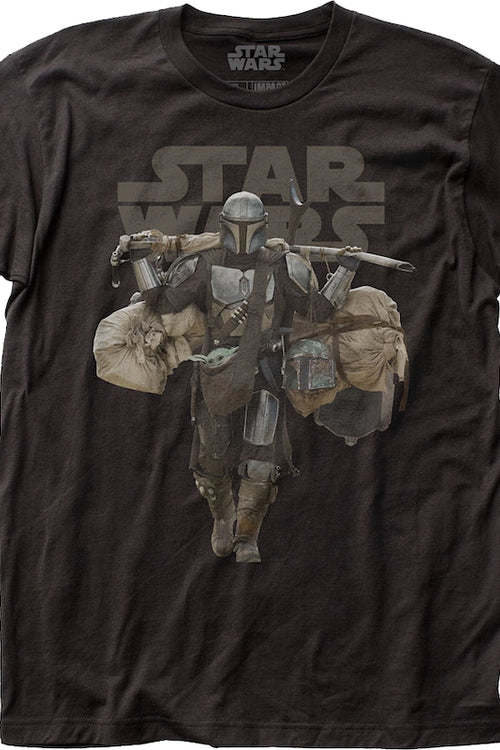 Din Djarin Heavy Lifting The Mandalorian Star Wars T-Shirtmain product image