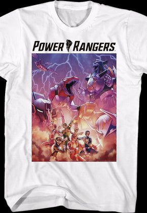 Dinozords Poster Mighty Morphin Power Rangers T-Shirt