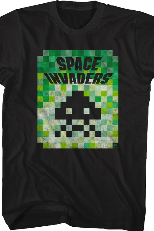 Distressed Blocks Space Invaders T-Shirtmain product image