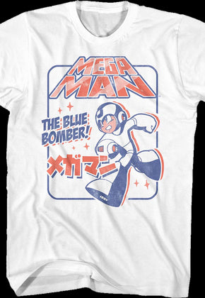 Distressed Blue Bomber Mega Man T-Shirt