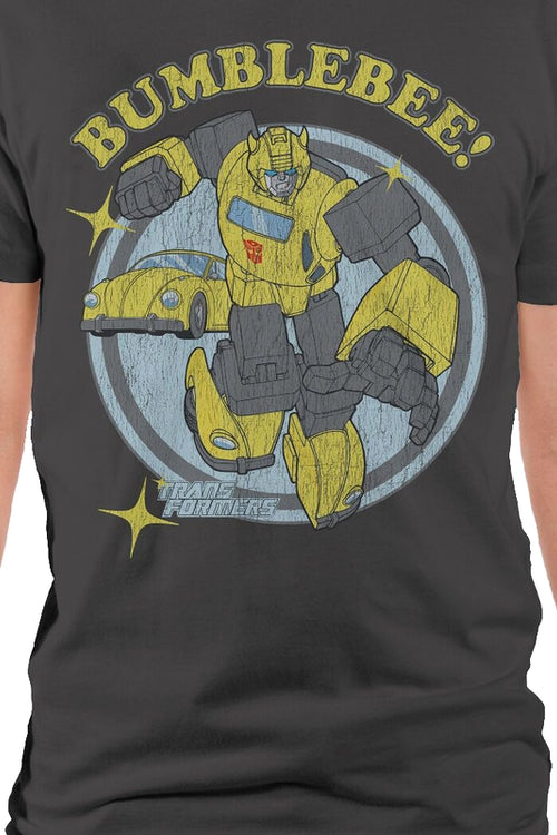Distressed Bumblebee Transformers T-Shirtmain product image