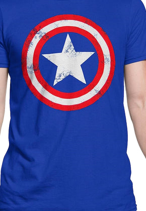 Distressed Captain America Shield Shirt