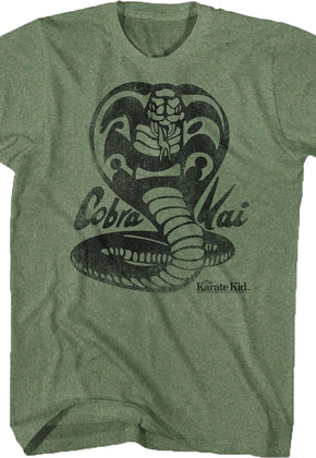 Distressed Cobra Kai Logo Karate Kid T-Shirt