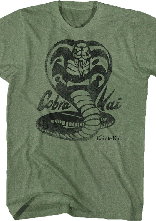 Distressed Cobra Kai Logo Karate Kid T-Shirt - main product image