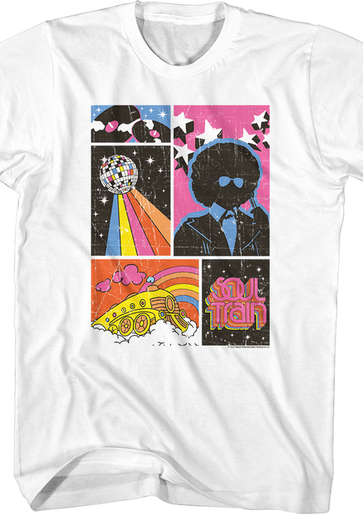 Distressed Collage Soul Train T-Shirt - main product image