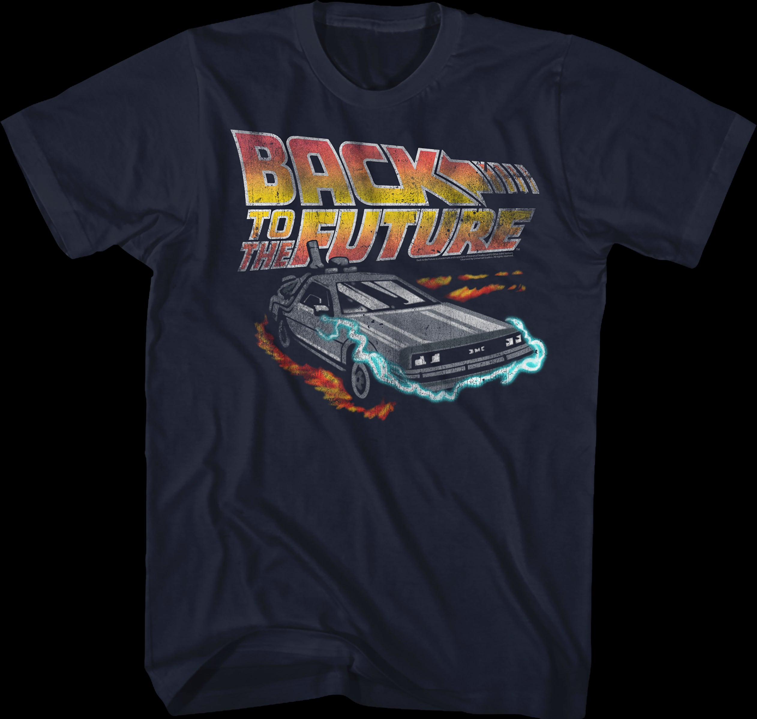 Back To The Future Movie T-Shirt The Blues Michael J Fox Marty McFly Merch