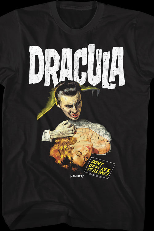 Distressed Dracula Hammer Films T-Shirtmain product image