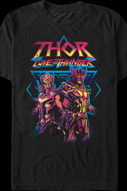 Distressed Duo Thor Love And Thunder Marvel Comics T-Shirtmain product image