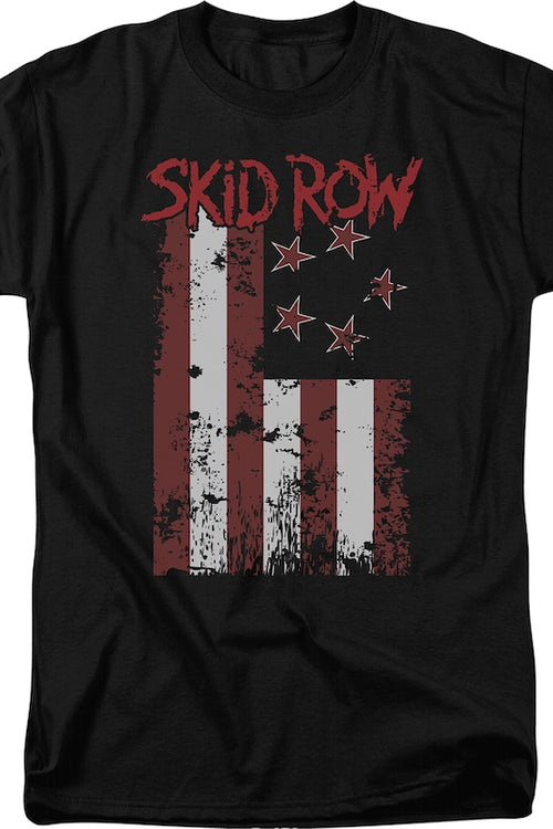 Distressed Flag Skid Row T-Shirtmain product image