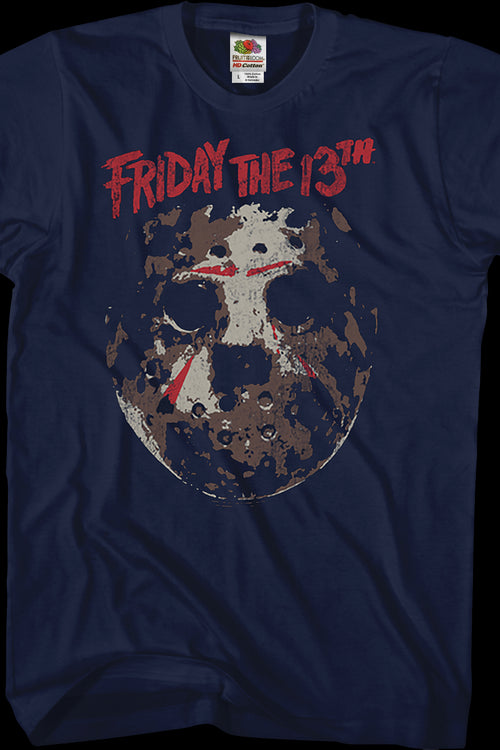 Distressed Hockey Mask Friday the 13th T-Shirtmain product image