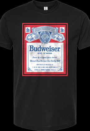 Distressed Logo Budweiser T-Shirt