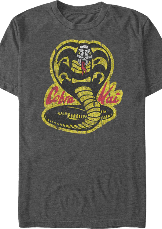 Distressed Logo Cobra Kai T-Shirt - main product image