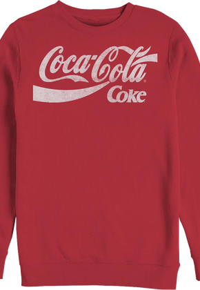 Distressed Logo Coca-Cola Sweatshirt