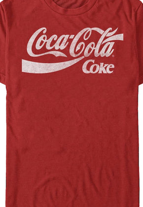 Distressed Logo Coca-Cola T-Shirt