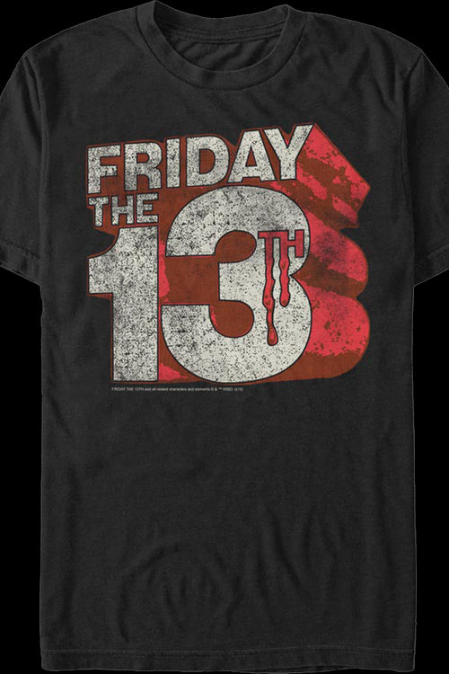 Distressed Logo Friday the 13th T-Shirtmain product image