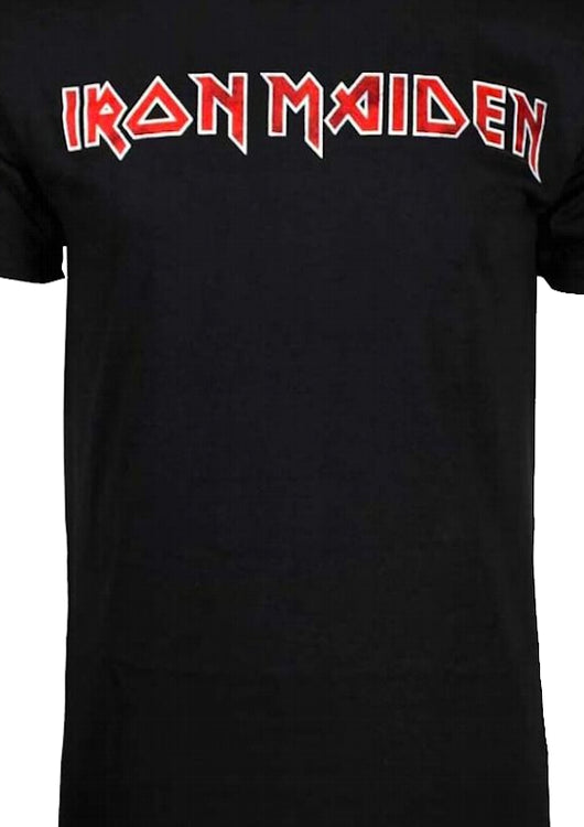 Distressed Logo Iron Maiden T-Shirt - main product image