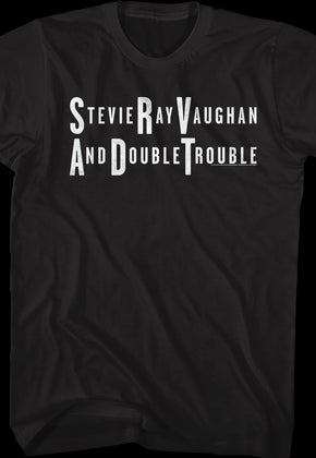 Distressed Logo Stevie Ray Vaughan And Double Trouble T-Shirt