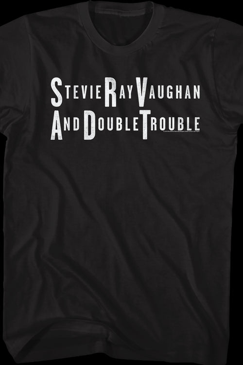 Distressed Logo Stevie Ray Vaughan And Double Trouble T-Shirtmain product image
