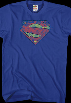 Distressed Logo Superman T-Shirt