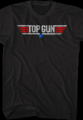Distressed Logo Top Gun T-Shirt