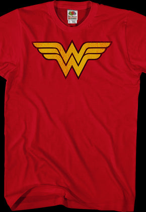 Distressed Logo Wonder Woman T-Shirt