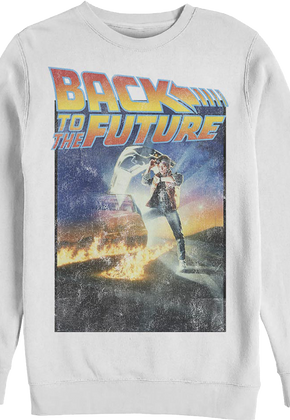 Distressed Movie Poster Back To The Future Sweatshirt