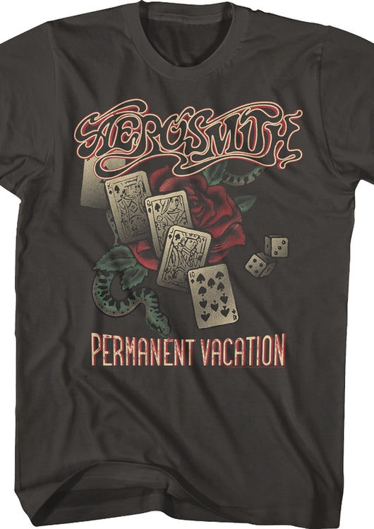 Distressed Permanent Vacation Aerosmith T-Shirt - main product image