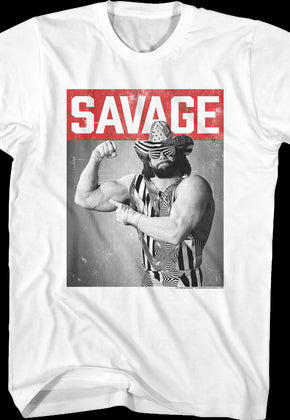 Distressed Photo Macho Man Randy Savage T-Shirt