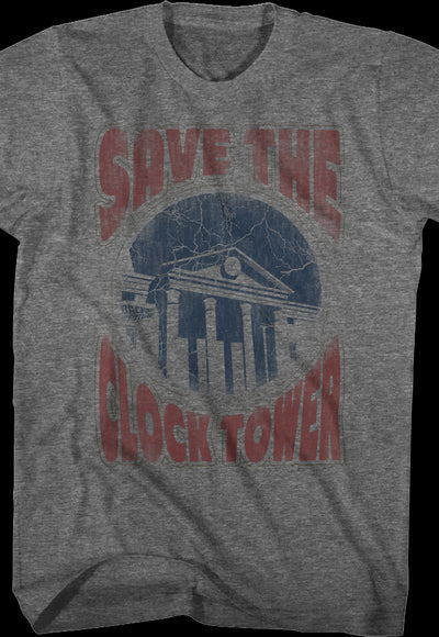 Distressed Save The Clock Tower Back To The Future Shirt