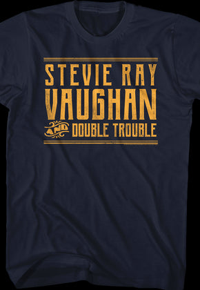 Distressed Stevie Ray Vaughan and Double Trouble T-Shirt