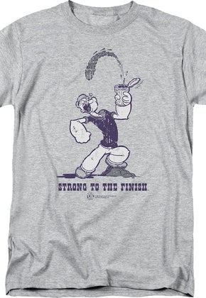 Distressed Strong To The Finish Popeye T-Shirt