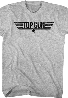 Distressed Top Gun Logo T-Shirt