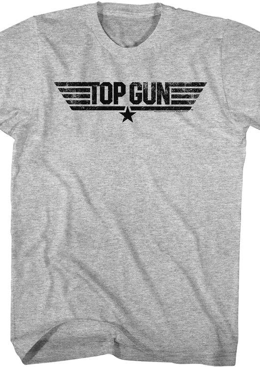 Distressed Top Gun Logo T-Shirt - main product image
