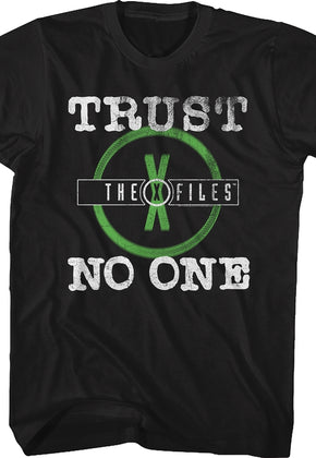 Distressed Trust No One X-Files T-Shirt