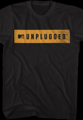 Distressed Unplugged Banner MTV Shirt