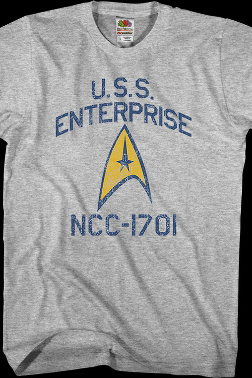 Distressed USS Enterprise Star Trek T-Shirtmain product image