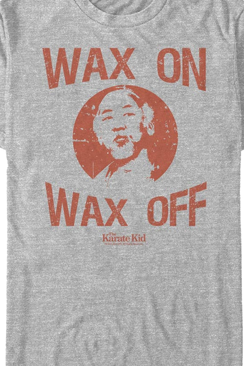 Distressed Wax On Wax Off Karate Kid T-Shirtmain product image