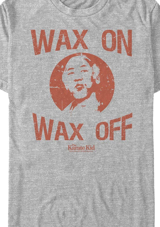 Distressed Wax On Wax Off Karate Kid T-Shirt - main product image
