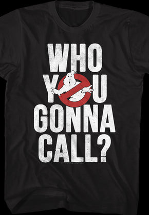 Distressed Who You Gonna Call Real Ghostbusters T-Shirt