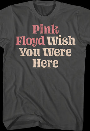 Distressed Wish You Were Here Pink Floyd T-Shirt