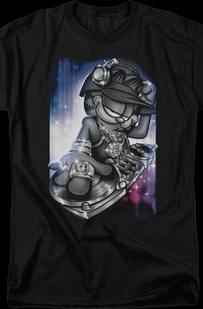 DJ Turntable Garfield T-Shirt