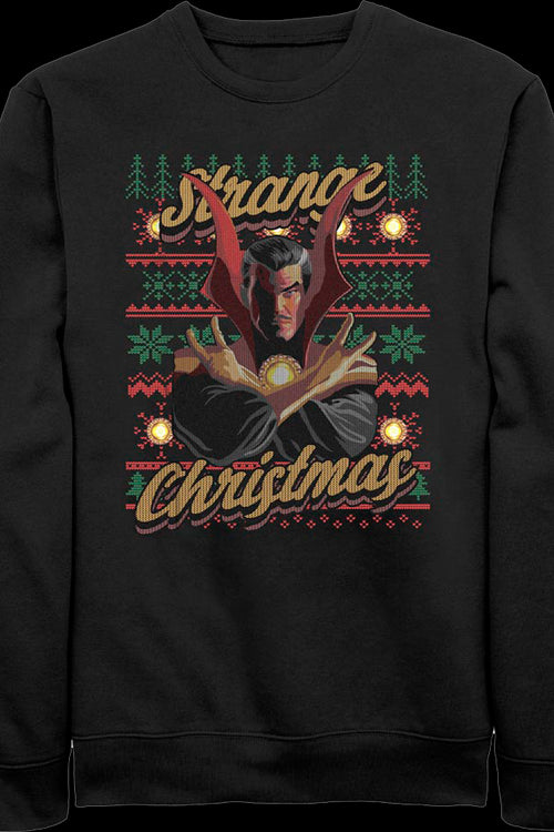 Doctor Strange Faux Ugly Christmas Sweater Marvel Comics Sweatshirtmain product image