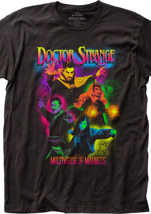 Doctor Strange Multiverse Of Madness Neon Poster Marvel Comics T-Shirt - main product image
